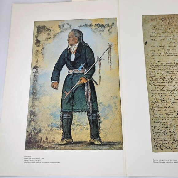 Portrait Of Red Jacket George Catlin 1827 Speech Excerpt Print Gilcrease Tulsa - Picture 6 of 9